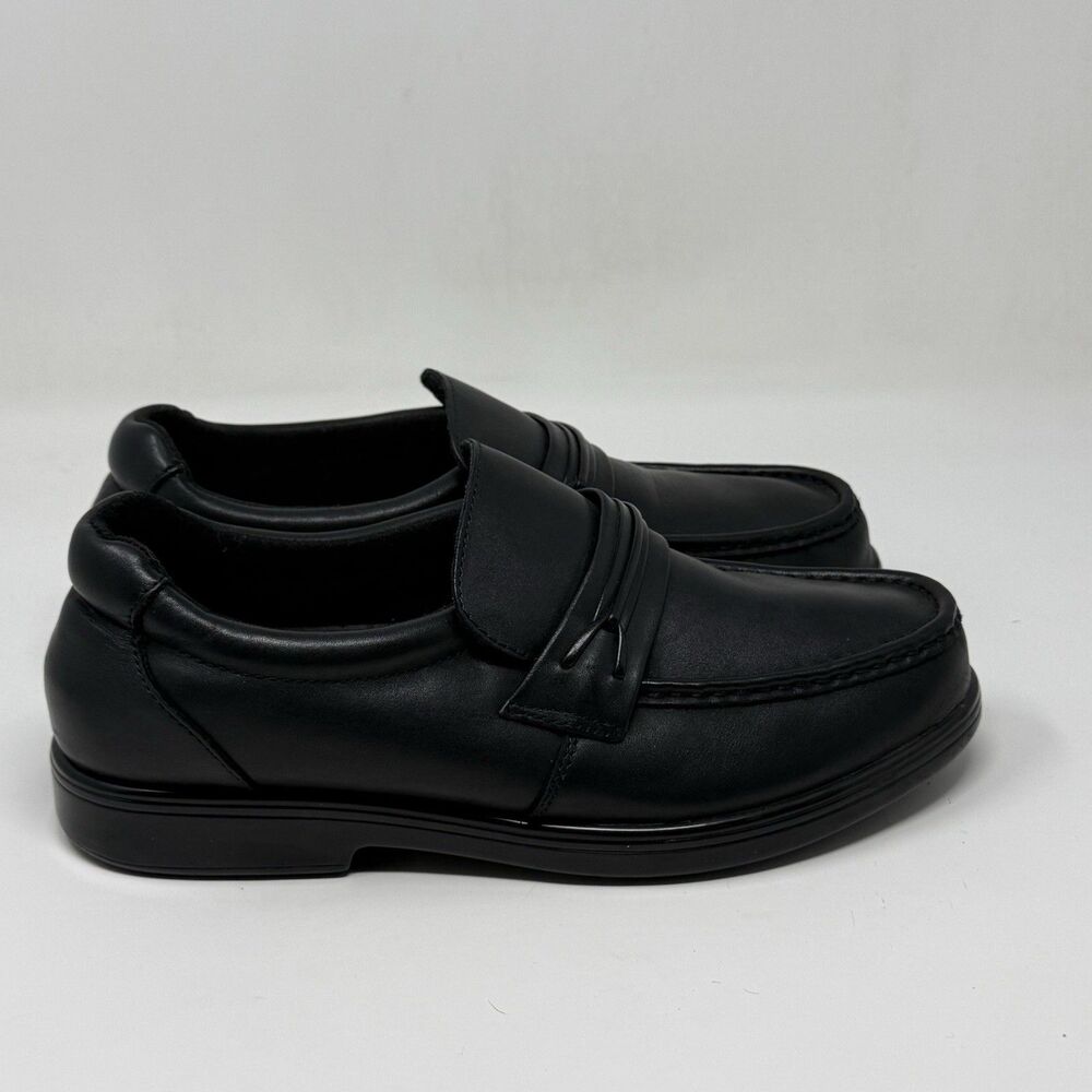 Wonderlite Walter Loafers Shoes Mens 8.5 W Wide Black Leather Comfort Walking